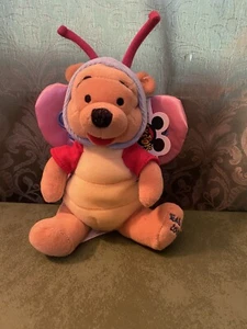 2000 Winnie the Pooh Easter Butterfly Beanie Plush 6in. - Picture 1 of 6