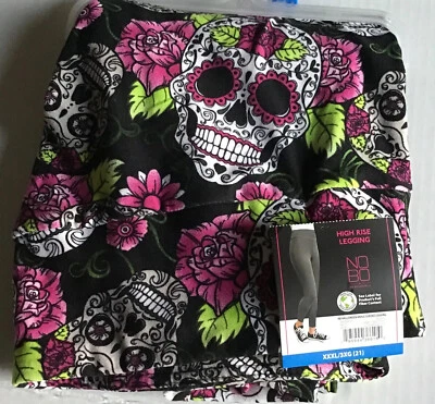 Nuevos Juniors S 3-5 ~OR~ XXXL 21 Halloween Floral Calavera de Azúcar Leggings de Gamuza   Foto 1 de 4