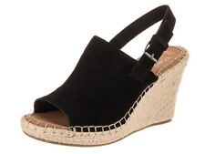 Toms Womens Black Sandal Platforms & Wedges 10011842 Size 10