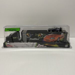 RC Ertl Fast and Furious Kenworth Transporter with 1995 Toyota Supra