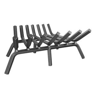 Fireplace Grate 21 inch Solid Steel Heavy Duty Fireplace Log Grates 3/4" Bar ... - Picture 1 of 7