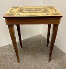 Vintage Sorrento Music Box Table.  For Restoration.