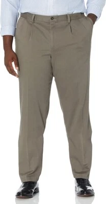 Dockers Men's Classic Fit Signature Lux Cotton Stretch Pants-Pleated, 38x36 - Image 1 of 4