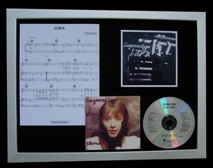 SUZANNE VEGA LUKA LTD TOP QUALITY FRAMED MUSIC CD DISPLAY+EXPRESS GLOBAL SHIP - Imagen 1 de 6
