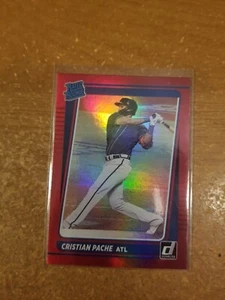 Béisbol Panini Donruss 2021 holo rojo #31 Christian Pache radiocontrol Atlanta Braves casi nuevo/como nuevo - Imagen 1 de 2