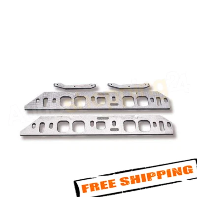 Kit espaciador colector de admisión puerto ovalado cubierta alta Weiand 8206 Foto 1 de 2