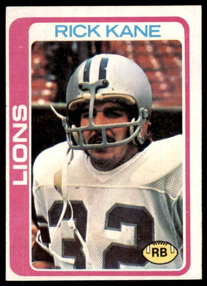 1978 Topps Rick Kane A Football Cards #126 - Image 1 of 2