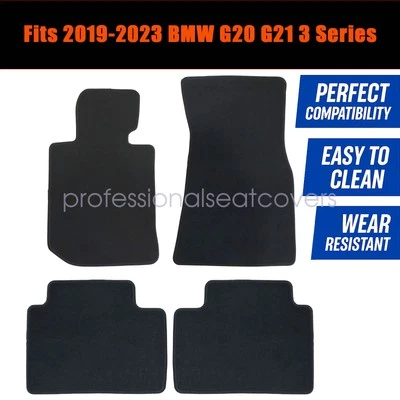 Alfombrillas alfombrillas delanteras y traseras para 2019 2020 2021 2022 2023 BMW Serie 3 G20 G21 Foto 1 de 4