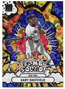 2025 Panini Donruss Bomb Squad Blue Ice Gary Sheffield #19/35 (10) Yankees - Picture 1 of 2