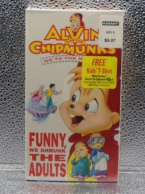 Alvin And The Chipmunks Funny, We Shrunk The Adults NR CC VHS New Factory Sealed - Image 1 of 4