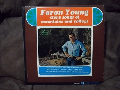 Faron Young Story songs of Mountains & Valleys 33 vinyl LP Mercury record MONO - Image 1 of 4