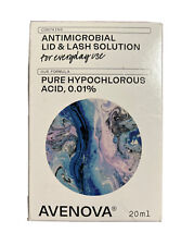Avenova Antimicrobial Eyelid and Lash Cleanser Hypochlorous Acid 11/2024 Sealed