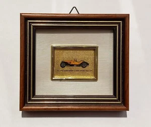Alfa Romeo Vintage Car Reproduction On 23 Kt Gold Leaf / 8 X 9 Cm. MC110908 - Picture 1 of 6