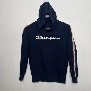 Champion Pullover Hoodie Girls Size Medium 10-12 Navy Long Sleeve Active - Picture 1 of 5