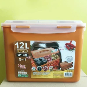 12 Liter BPA Free, Red Clay, Vacuum, Kimchi, Fermentation, Food Container - Picture 1 of 7