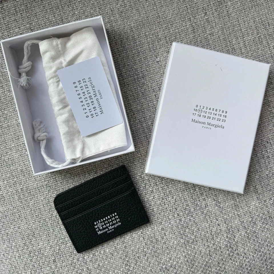 Cartera con tarjetero de cuero negro Maison Margiela Foto 1 de 4