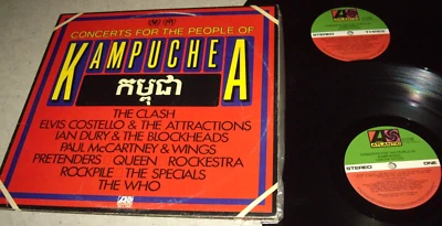 QUEEN, McCARTNEY & More *DBL LP 'CONCERTS FOR THE PEOPLE of KAMPUCHEA' 1981 VGC - Image 1 of 3