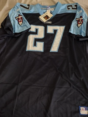 Reebok Authentic Tennessee Titans Eddie George Jersey Size 58 4XL Cover