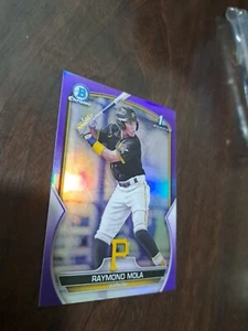 2023 Bowman Chrome RAYMOND MOLA #BCP-198 1st Bowman Purple Refractor/250 19 yrs - Picture 1 of 3