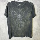 Helix All Over Print Grunge T Shirt Adult Medium M Black Faded Y2k Style Studded