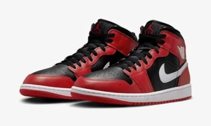 DQ8426-061 Nike Air Jordan 1 Mid Gym Red Black (Men's) - Picture 1 of 7