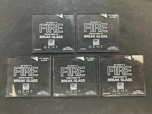 £24 IVA incluido 5x Alarma de incendio Gent Punto de llamada Rotura Vidrio, 14112-09GR, SOLO VIDRIO - Imagen 1 de 5