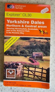 Explorer Map OL30 Yorkshire Dales: North... by Ordnance Survey Sheet map, folded - Picture 1 of 3