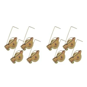 Set of 2 Push and Pull Screen Pulley Office Roller Tool Door Window - Picture 1 of 12