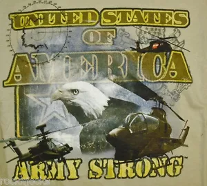 Camiseta del EJÉRCITO DE LOS ESTADOS UNIDOS DE AMÉRICA (EJÉRCITO FUERTE) talla pequeña ¡nueva con etiquetas!¡! - Imagen 1 de 3