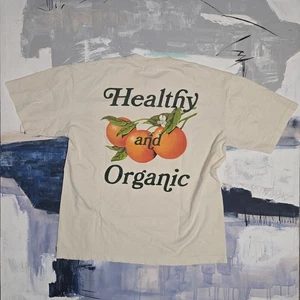 Camiseta Midnight Organic Saludable Y Orgánica Talla Grande Crema Larry June Hecha en EE. UU. - Imagen 1 de 5