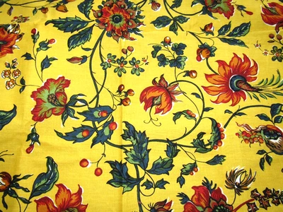 SCHUMACHER SOUTH SEAPORT MUSEUM APPROVED SCREEN PRINT FABRIC 2 YARDS FLORAL - Image 1 of 4