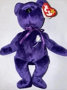 RARE 1997 Ty Beanie Babies Princess Diana Bear - Mint Condition, Original Tag - Picture 1 of 11
