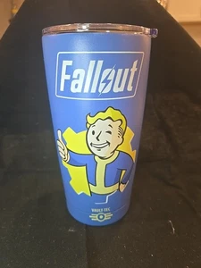 Fallout Vault Tec 20 oz Tumbler Travel Cup W/metal Straws - Picture 1 of 4