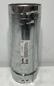 DuraVent 4GV12 4" Inner Diameter - Type B Round Gas Vent Pipe - - Silver - Picture 1 of 4