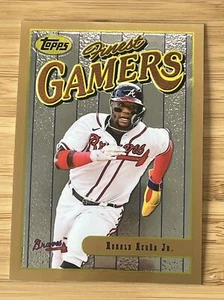 Ronald Acuna Jr 2023 Topps Finest Flashbacks Finest Gamers Refractor #48 Braves - Picture 1 of 2