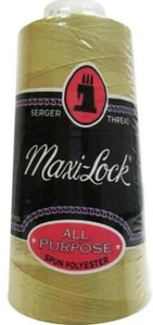 Maxi-Lock ~ Serger Thread - Straw Gold, 3000 yd - Picture 1 of 1