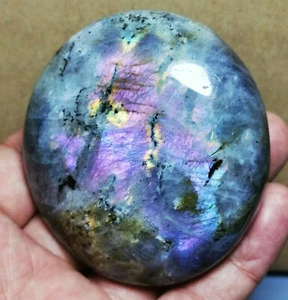 Polished Nice Rainbow Purple Flash Labradorite Spectrolite Freeform Reiki Stone - Picture 1 of 11