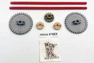 Micro Knex Raro Kit Ingranaggi X-Rod con Blocchi Asta e Clip Ad Incastro Ricambi K'nex - Foto 1 di 5