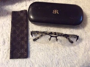 Banana Republic JORDYN Brille Brillengestell Schwarz Schildpatt Halbrand mit Etui - Bild 1 von 4