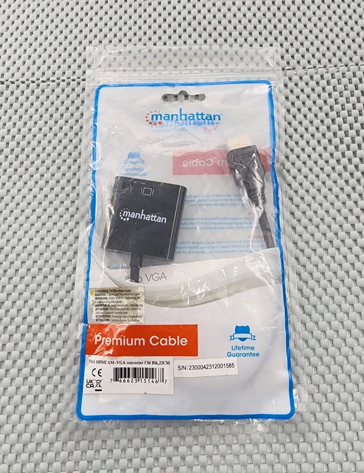 NEW Black Manhattan HDMI To VGA Converte - Image 1 of 2