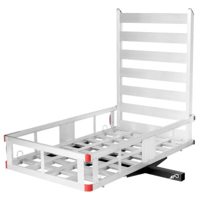 50"x29.5"Aluminum Cargo Carrier W/ Ramp Hitch-Mounted Mobility Carrier - Image 1 of 4