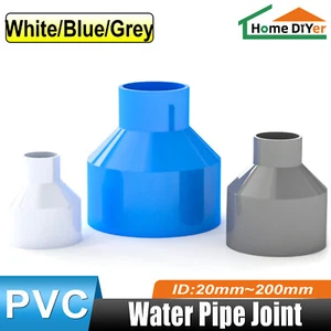 PVC Reducing Fitting Concentric Reducer Connector Socket Coupling 20mm To 200mm - Picture 1 of 8