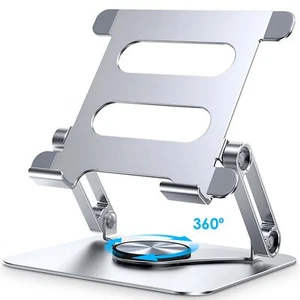 Support pour iPad Support de Tablette Rotatif à 360° Support de Moniteur Plia... - Photo 1/7