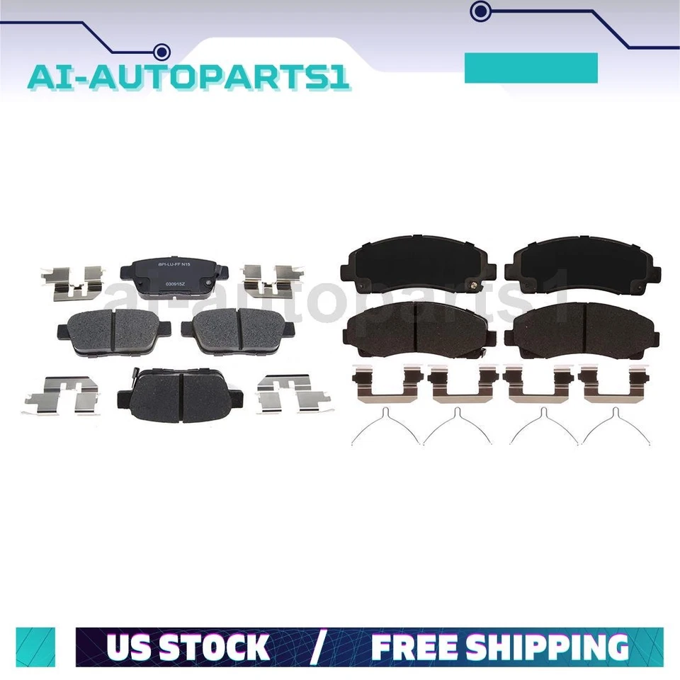 Kit de pastillas de freno delanteras traseras para Honda Ridgeline 2012 2013 2014 Foto 1 de 4