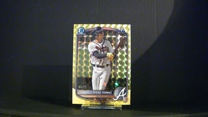 2025 Bowman Chrome Diego Tornes Yellow Geometric Refr. 1st Bowman /75 #BCP-214 - Picture 1 of 2