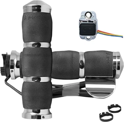 Avon Empuñaduras térmicas Cojín de aire Acelerador Boss Cromo Triumph Thunderbird 885 95-03 Foto 1 de 4