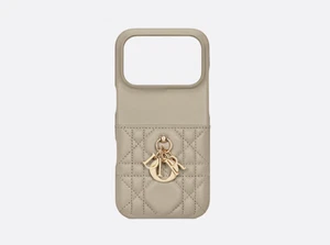Auténtica funda N) DIOR Lady Dior IPHONE 17 Pro - Cannage piel de cordero JP exclusiva beige - Imagen 1 de 7