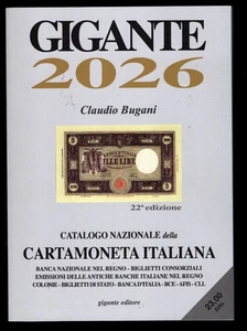 GIGANTE  2026 - CATALOGO DELLA CARTAMONETA ITALIANA - Picture 1 of 1