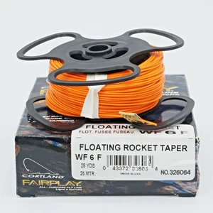 Cortland Fairplay Fly Line Floating Rocket WF6F Orange USA MADE NIBNEW - Picture 1 of 6