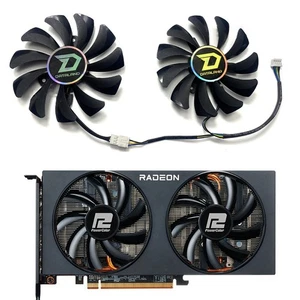 T129215BU Graphics Card Cooling Fans Radiator for Power Colors RX5500XT 5600XT - Afbeelding 1 van 5